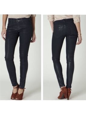 J Brand Coated Legging Jeans in Glory, Size 27